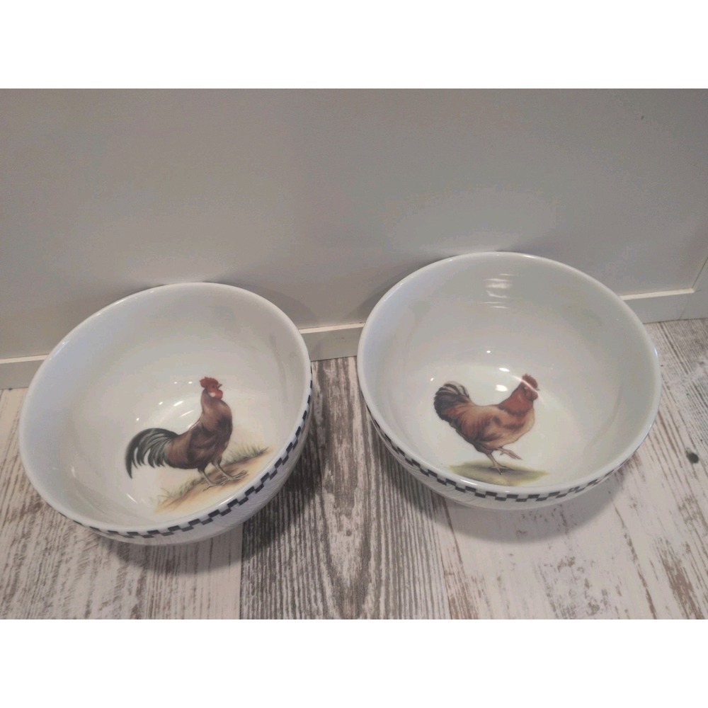 Williams Sonoma Rooster Coupe Cereal Bowl 5.5 Inch Discontinued